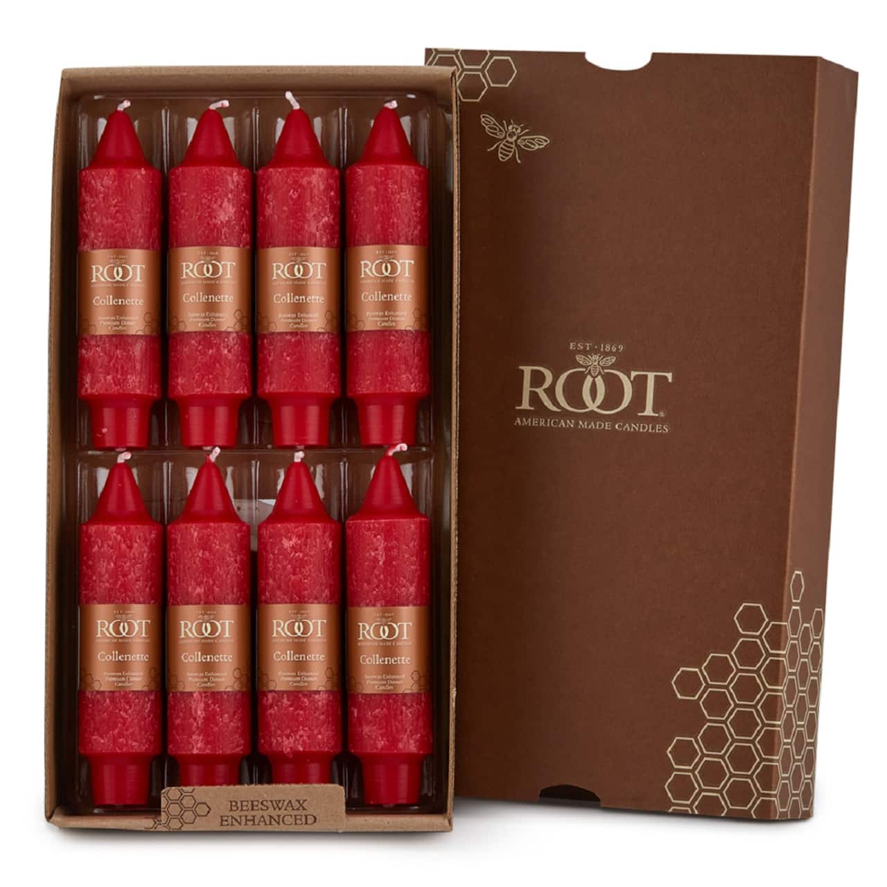 Root Candles 5" Unscented Timberline™ Collenette Taper Candles, 8ct.